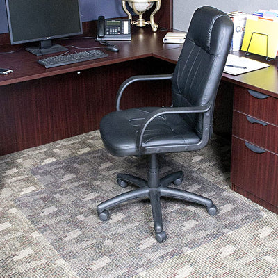 Dimex 45 x 53 In Office Chair Mat for Low & Medium Pile Carpet w/ Lip (Open Box)