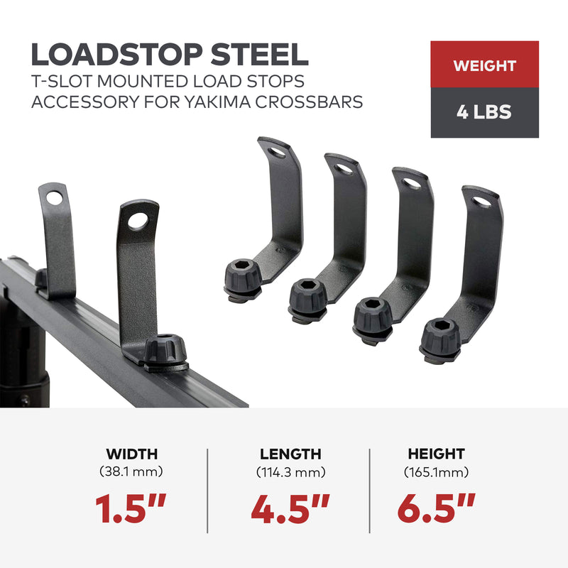 Yakima LoadStop Steel T-Slot Mounted Load Stops for Yakima Crossbars (Used)