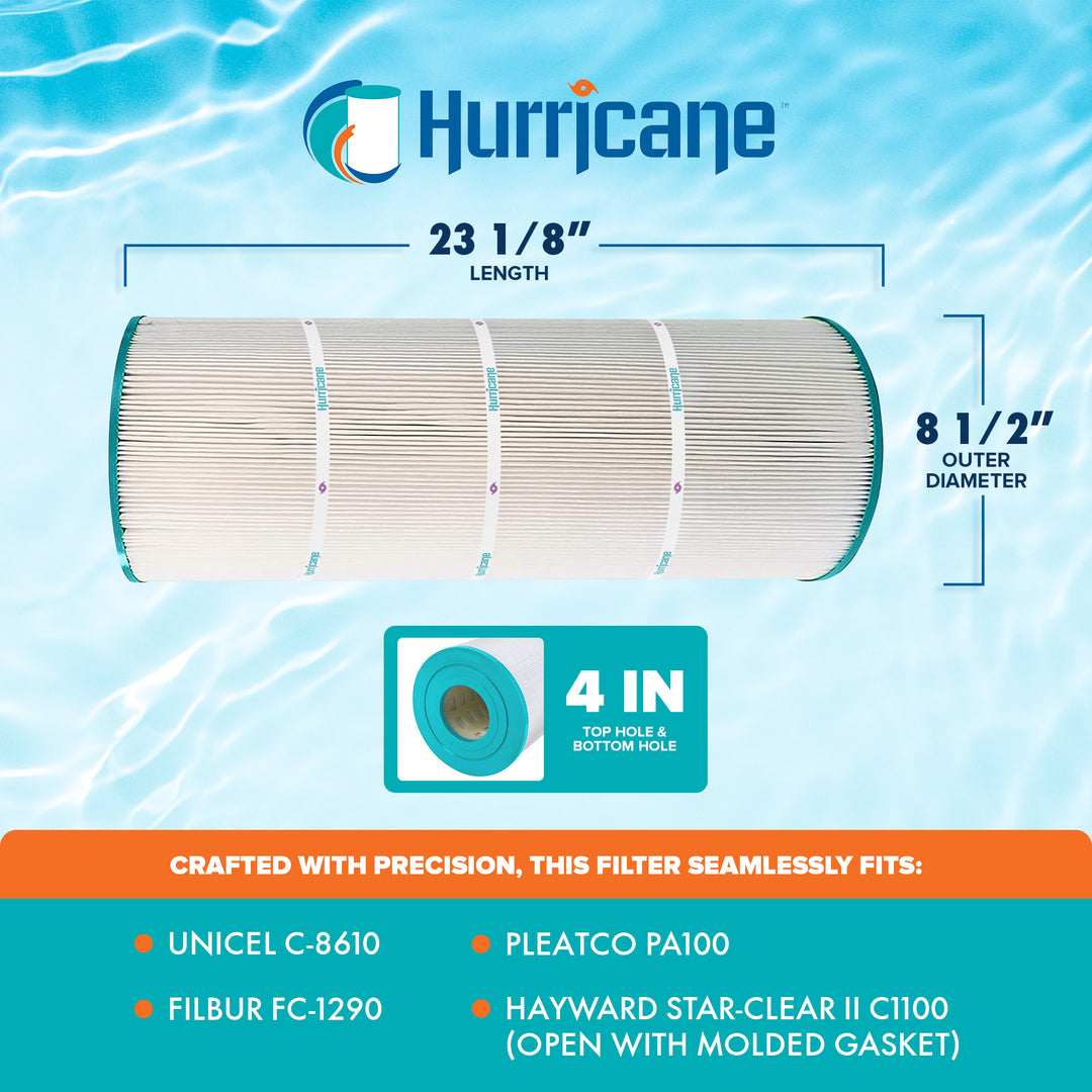 Hurricane Advanced Spa Filter Cartridge for Pleatco PA100 & Unicel C-8610 (Used)