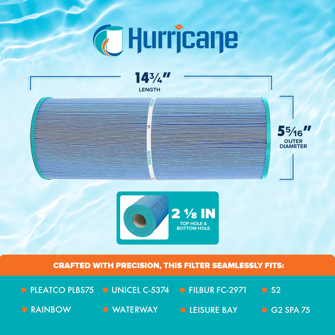 Hurricane 4 Pack HF5374-01M Elite Aseptic Pool Spa Filter Cartridge Replacement
