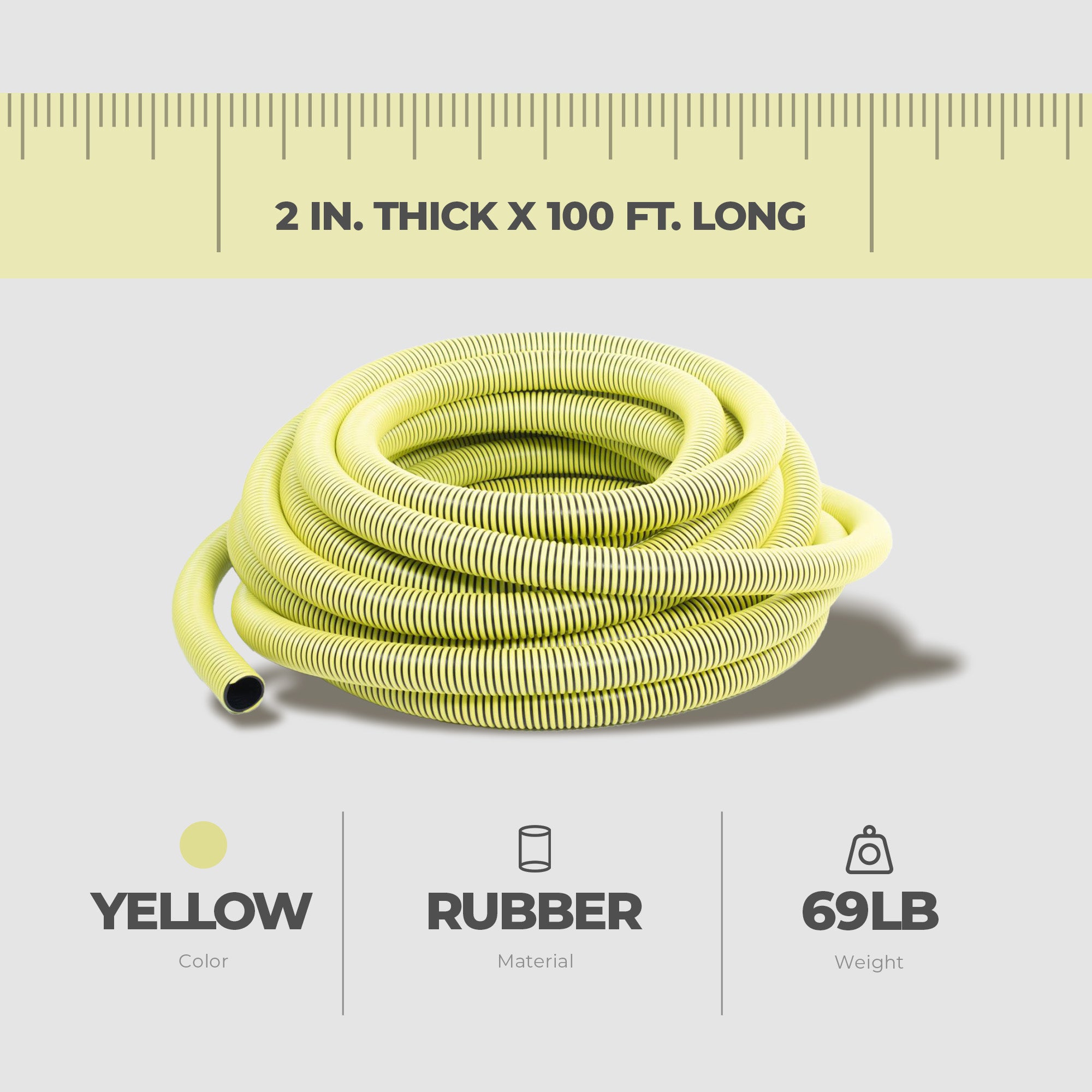 Apache Poly Rubber Fertilizer Solution Suction Hose with Helix Reinforcement - VMInnovations