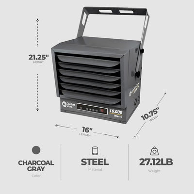 Comfort Zone 10,000W Fan Forced Ceiling Mount Industrial Heater, (Used) - VMInnovations