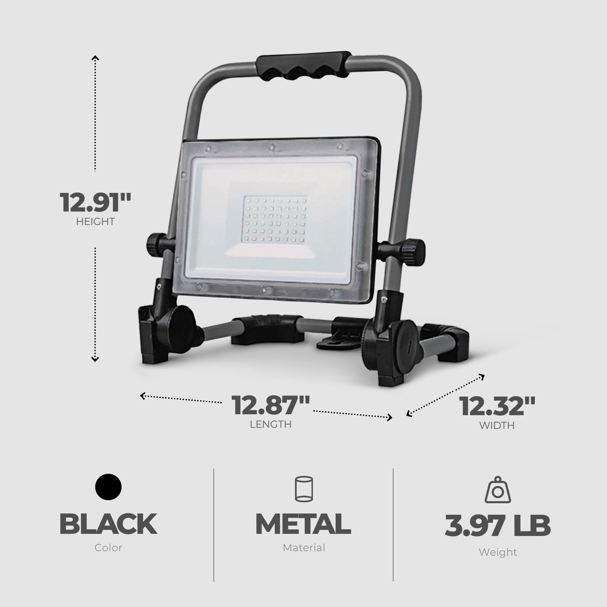 Master Electrician 20 Watt Rechargeable 2,000 Lumen LED Slim Line Work Light