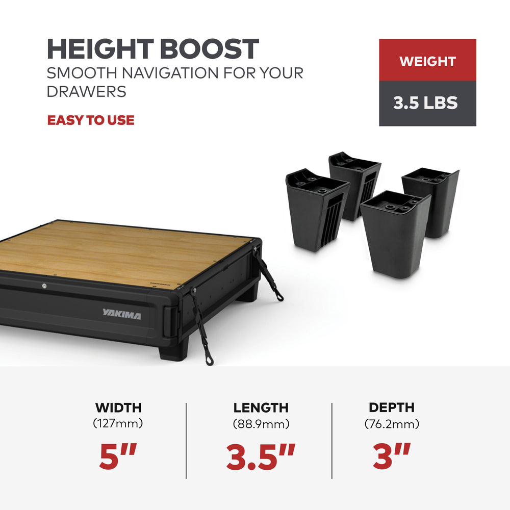 Yakima Riser Kit Compatible w/MOD HomeBase for Added Height Up to 3" (Open Box) - VMInnovations