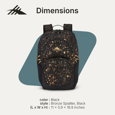 High Sierra Swoop Backpack Fits most 17” Laptops,30L Capacity, Bronze (Used) - VMInnovations