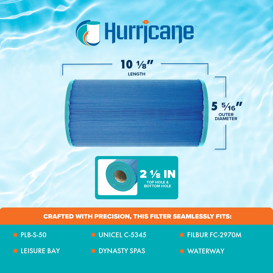 Hurricane 4 Pack HF5345-01M Elite Aseptic Pool Spa Filter Cartridge Replacement