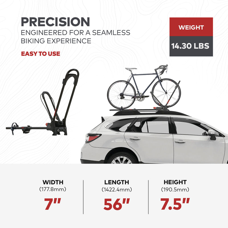 Yakima 1 Bike Capacity Car Rooftop Mount Upright Bike Rack, Black (Open Box)