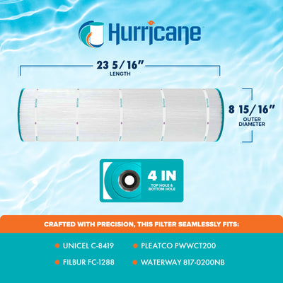 Hurricane HF8419-01 Advanced Swimming Pool Cartridge Replacement (Open Box) - VMInnovations