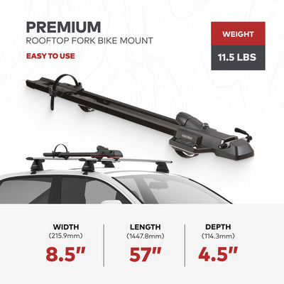 Yakima HighSpeed Rooftop Fork Bike Mount w/TorqueRight Knob, Black (For Parts) - VMInnovations