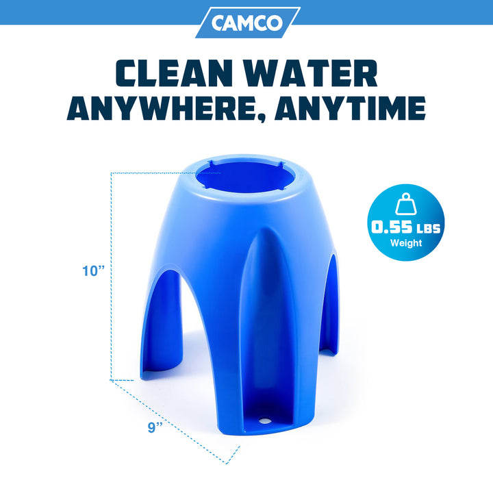 Camco Universal Fit Weatherproof Water Filter Stand with Stake Holes (Open Box)