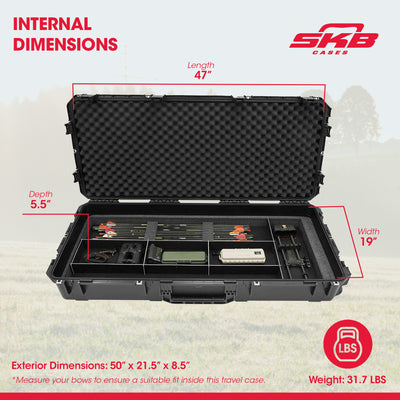 SKB Cases 3I-4719-PL iSeries Single/Double Bow Case with Hard Plastic Exterior