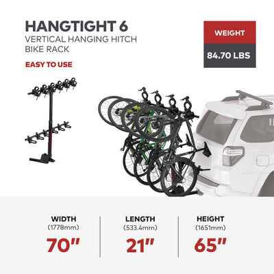 Yakima 6 Vertical Hanging Hitch Bike Rack for 2" Hitch Receivers (Open Box) - VMInnovations