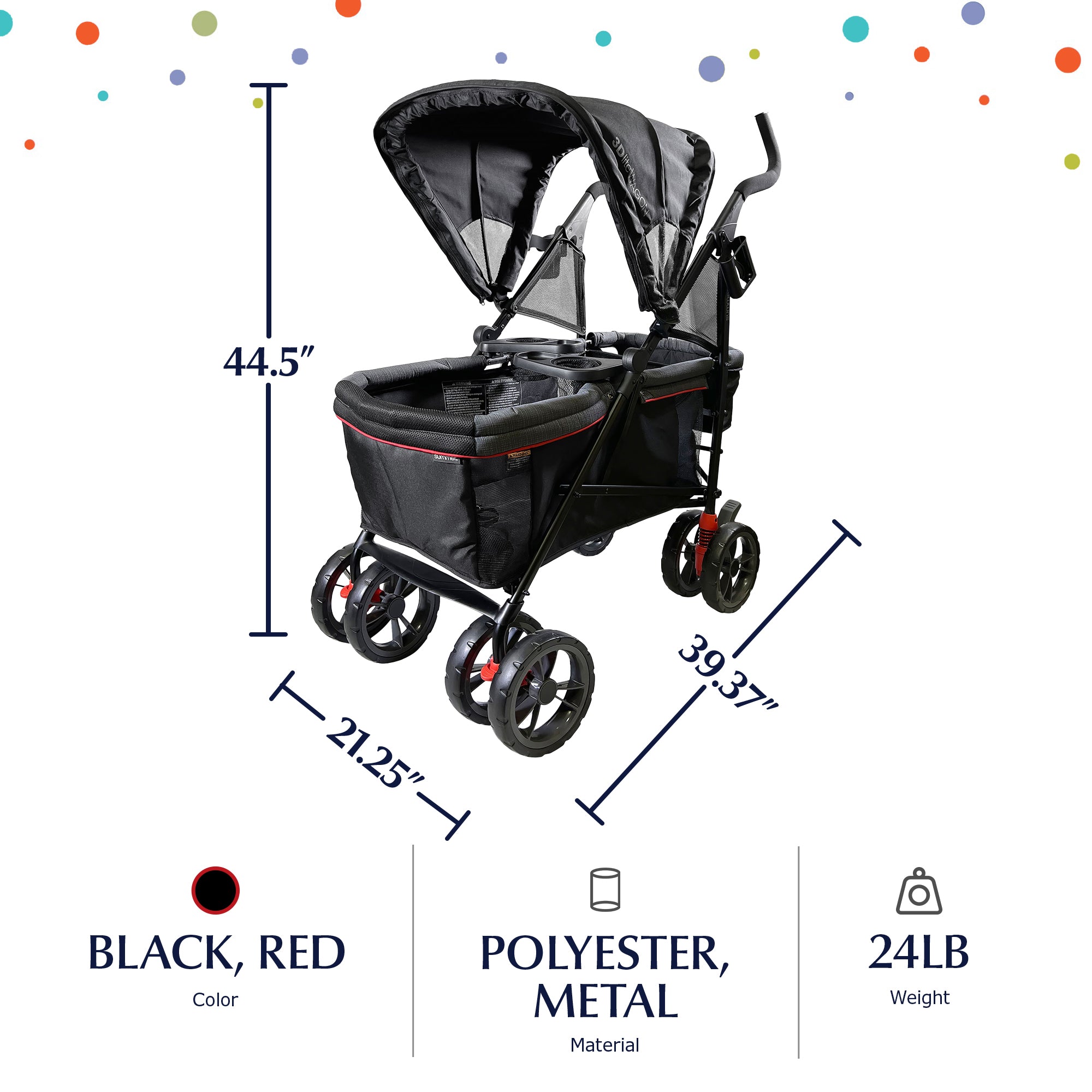 Summer Infant 3Dlite Wagon Convenience Lightweight Stroller for Infant & Toddler - VMInnovations