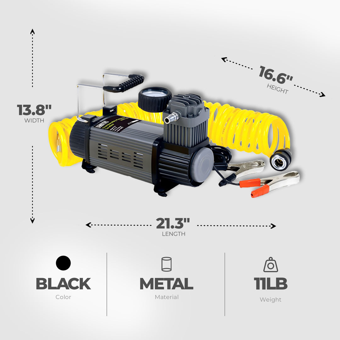 Master Mechanic 12 Volt Tire Inflator with 120 Maximum PSI and Bag (Used)