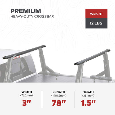 Yakima 78" Aluminum HD Crossbar, Works w/StreamLine Towers,Black(Set of 2)(Used) - VMInnovations