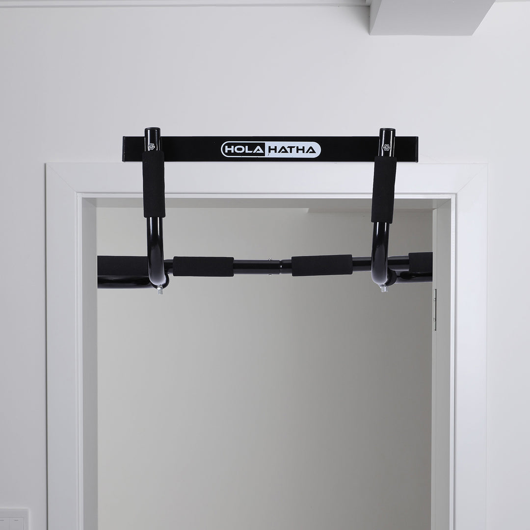 HolaHatha Home Workout Door Pull Up Chin Up Bar for Doorway Exercise Fitness - VMInnovations