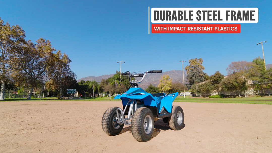 Razor Kids Electric Off Road Mini Dirt Quad Bike 4 Wheeler ATV 24 Volt, Blue