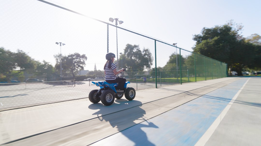 Razor Kids Electric Mini Dirt Quad Bike 4 Wheeler ATV 24 Volt, Blue (Open Box) - VMInnovations