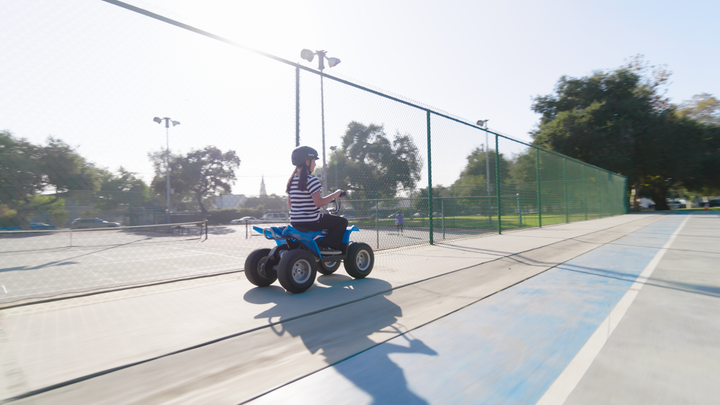 Razor Kids Electric Mini Dirt Quad Bike 4 Wheeler ATV 24 Volt, Blue (Open Box) - VMInnovations