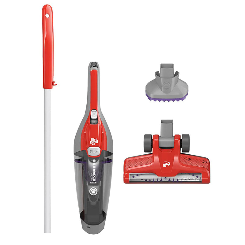 Dirt Devil Power Express Lite 3-in-1 Corded Stick Vacuum Cleaner, Red(For Parts)