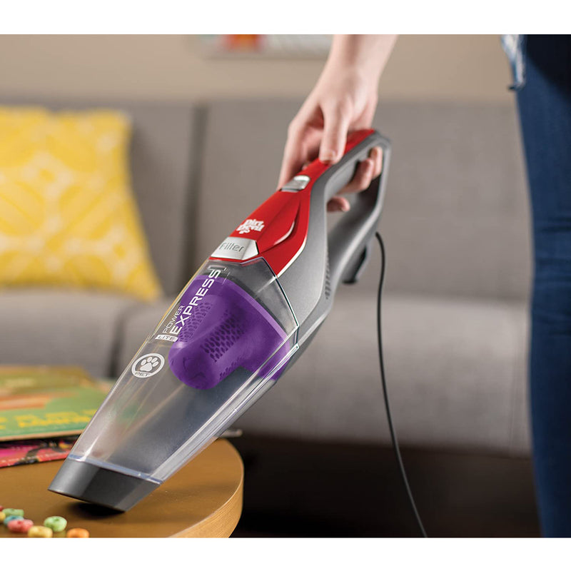 Dirt Devil Power Express Lite 3-in-1 Corded Stick Vacuum Cleaner, Red (Used)