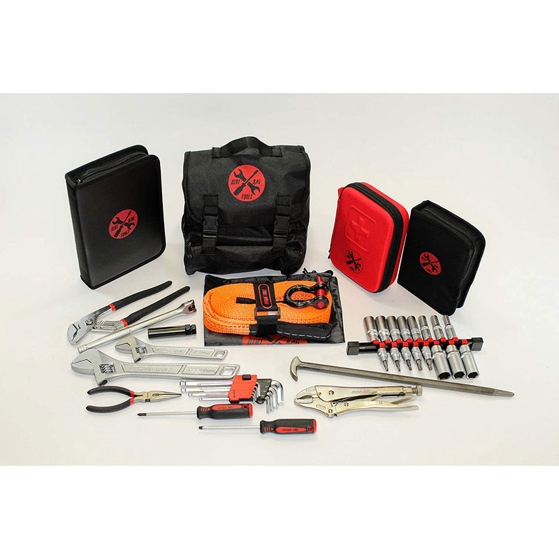 Dirtbag Brands Bailout Box ATV UTV On-the-Go Tool Set with First Aid Kit, Black