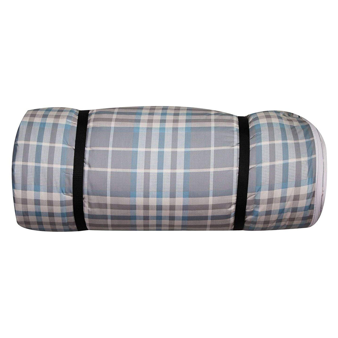 Disc-O-Bed Duvalay Adult XL Memory Foam Sleep Pad/Duvet, Ocean Plaid