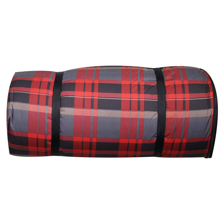 Disc-O-Bed Duvalay Adult XL Memory Foam Sleeping Pad Duvet Mat, Lumberjack Plaid