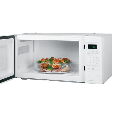 GE PEM31DFWW 1.1 Cu. Ft. White Countertop Microwave Oven (Certified Refurbished)