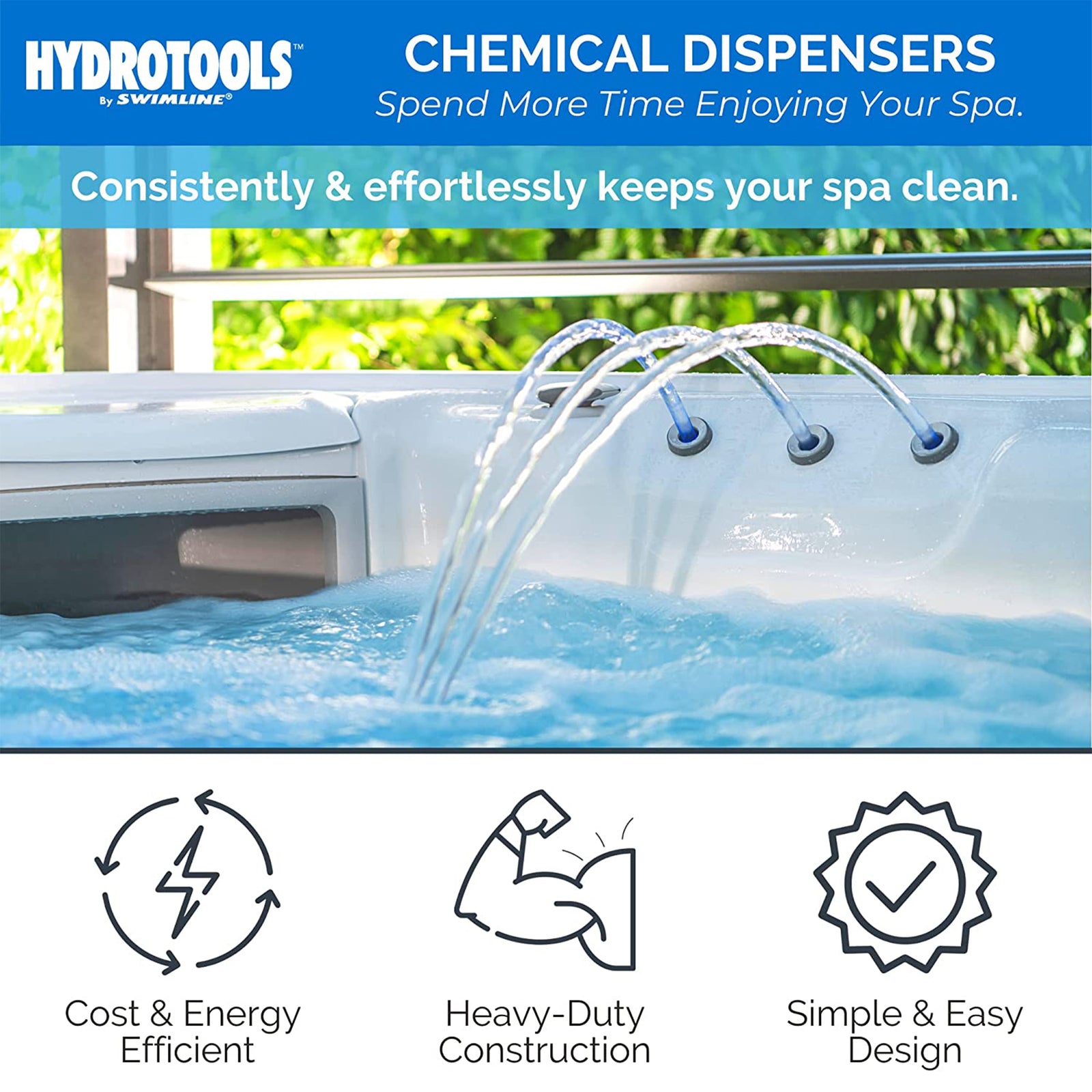 HydroTools 8715 Swimming Pool Mini Chlorine Tablet Floating Chemical Dispenser - VMInnovations