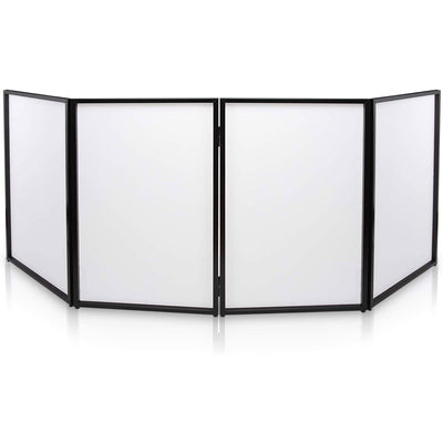 Pyle Foldable DJ Front Board Display Booth Cover Screen Scrim Panel (Used)
