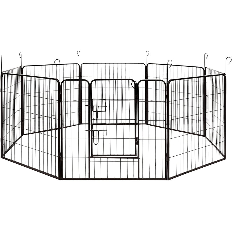 Aleko 8 Panel Collapsible Multi Purpose Playpen Kennel for Dogs (Used)
