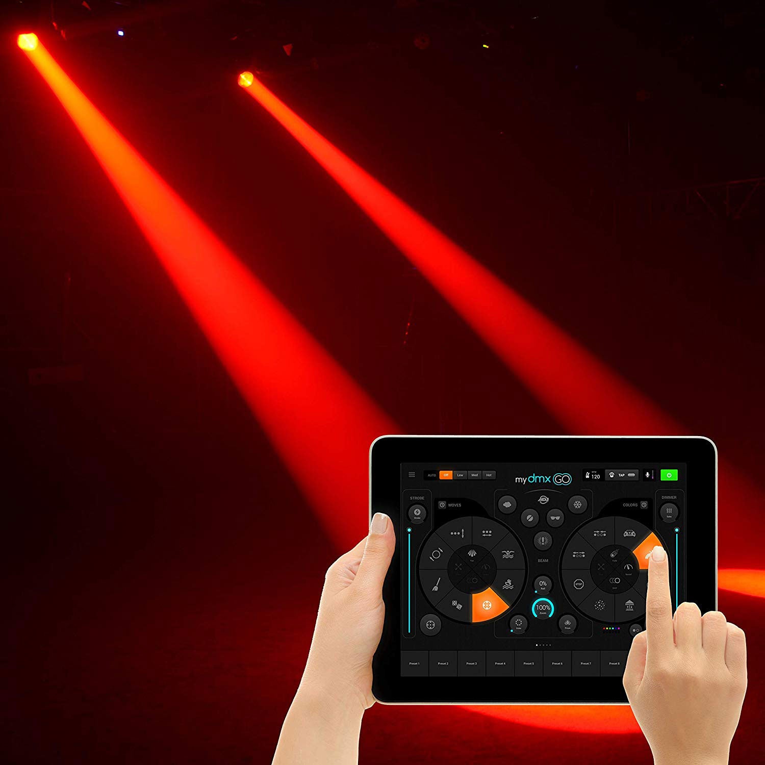 ADJ MYDMX GO Lighting Controller/DMX Lighting Control App for iPad or Android - VMInnovations