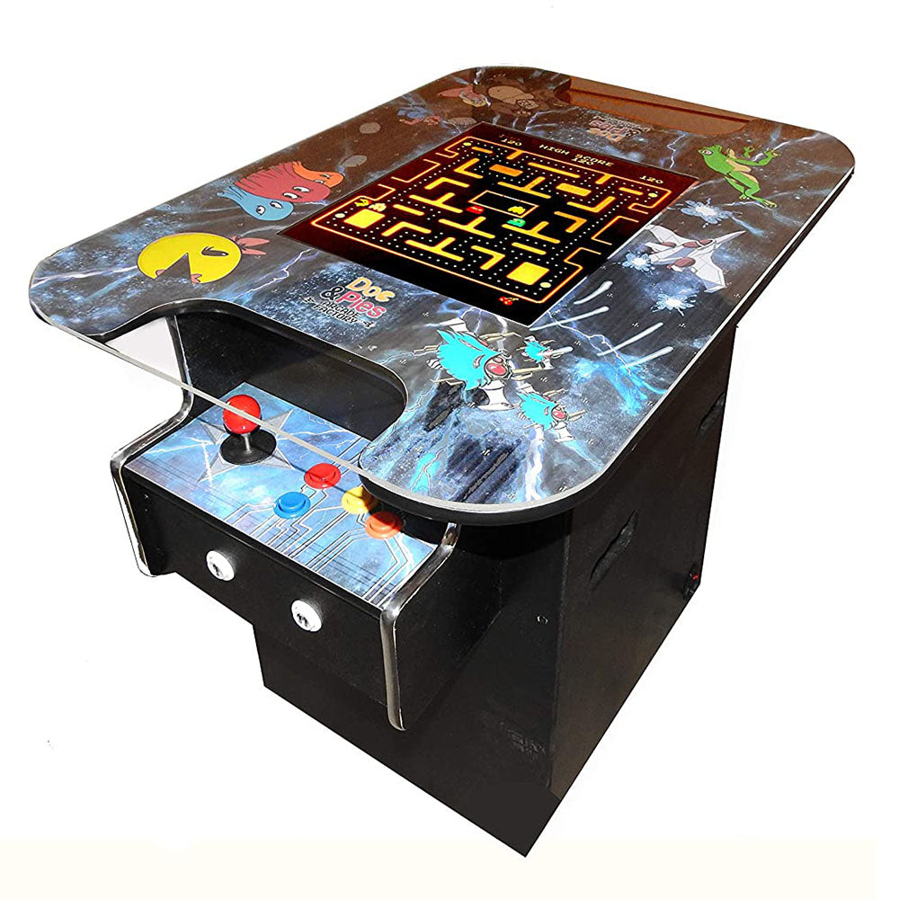 Doc and Pies Arcade Factory LCD Screen Cocktail Machine with 60 Retro Games (Used)
