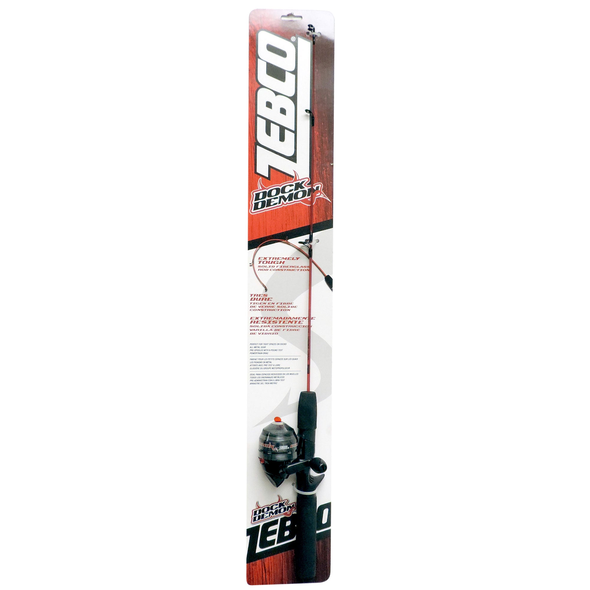 Zebco DOCKSC301B Dock Demon Spincast Medium 30 Inch Fishing Rod and Reel Combo