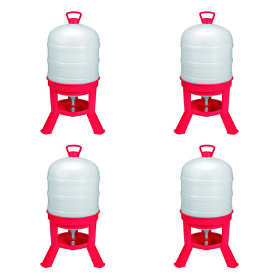 Little Giant DOMEWTR10 10 Gallon Tank Poultry Chicken Gravity Waterer (4 Pack)