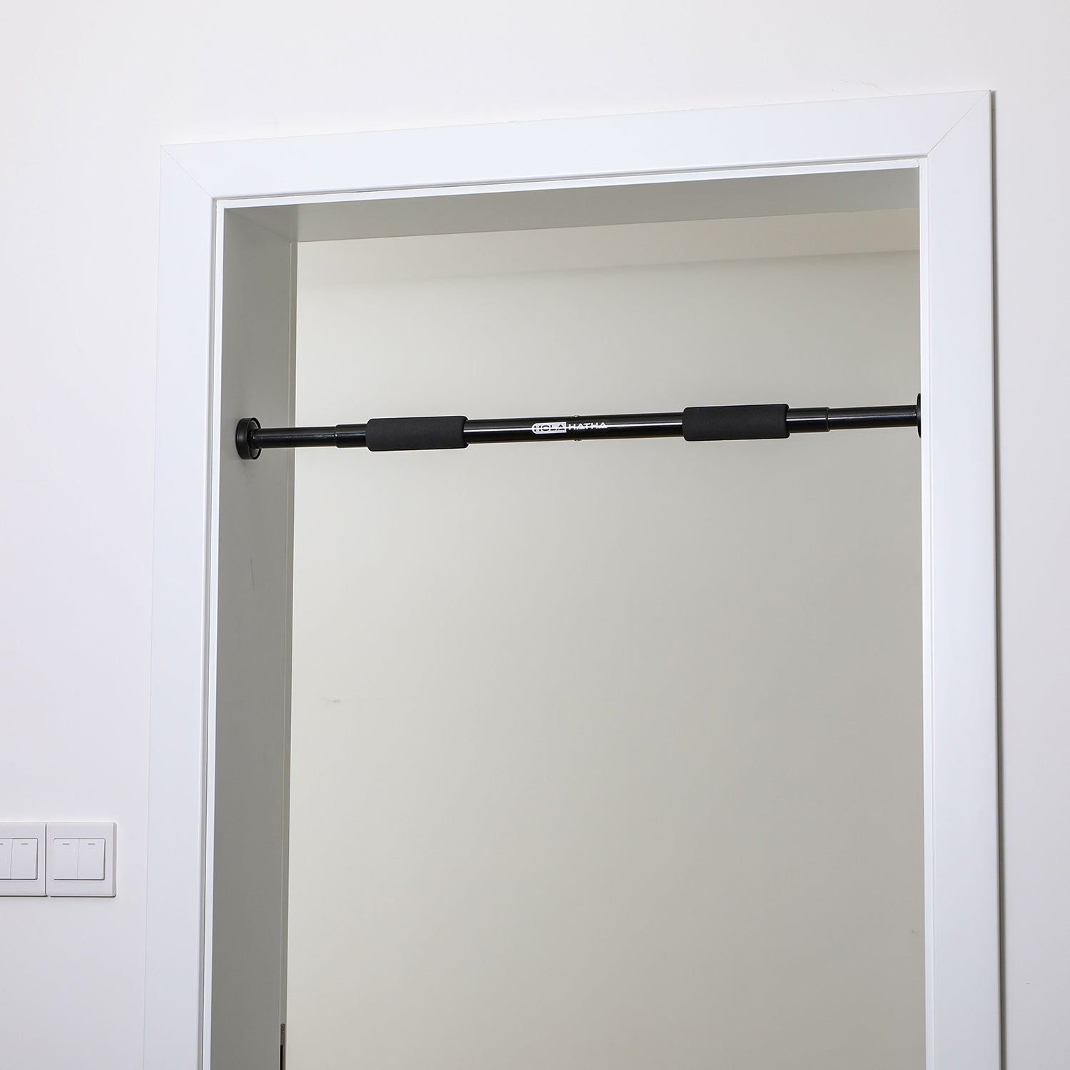 HolaHatha Home Workout Door Bar for Pull Ups Chin Ups Doorway Exercise Fitness (For Parts)