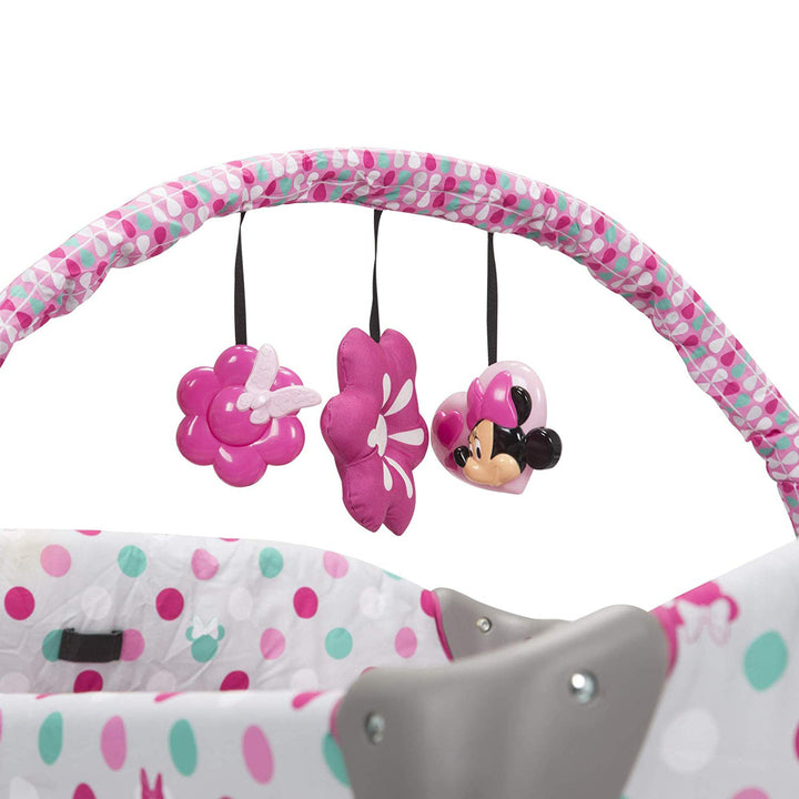 Disney Baby Sweet Wonder Play Yard with Bassinet, Storage, Minnie Dot (Open Box)