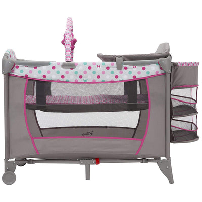 Disney Baby Sweet Wonder Play Yard with Bassinet, Storage, Minnie Dot (Open Box) - VMInnovations