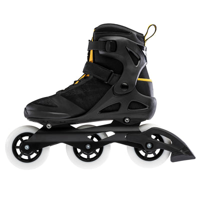 Rollerblade 100 3WD Mens Adult Inline Skate Size 11.5, Black & Yellow (Used)