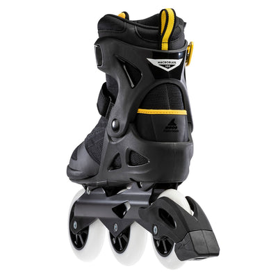 Rollerblade 100 3WD Men's Adult Inline Skate Size 10, Black & Yellow (Open Box)