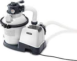 Intex 2,150 GPH Krystal Clear Saltwater System and Sand Filter Pump (Brown Box)