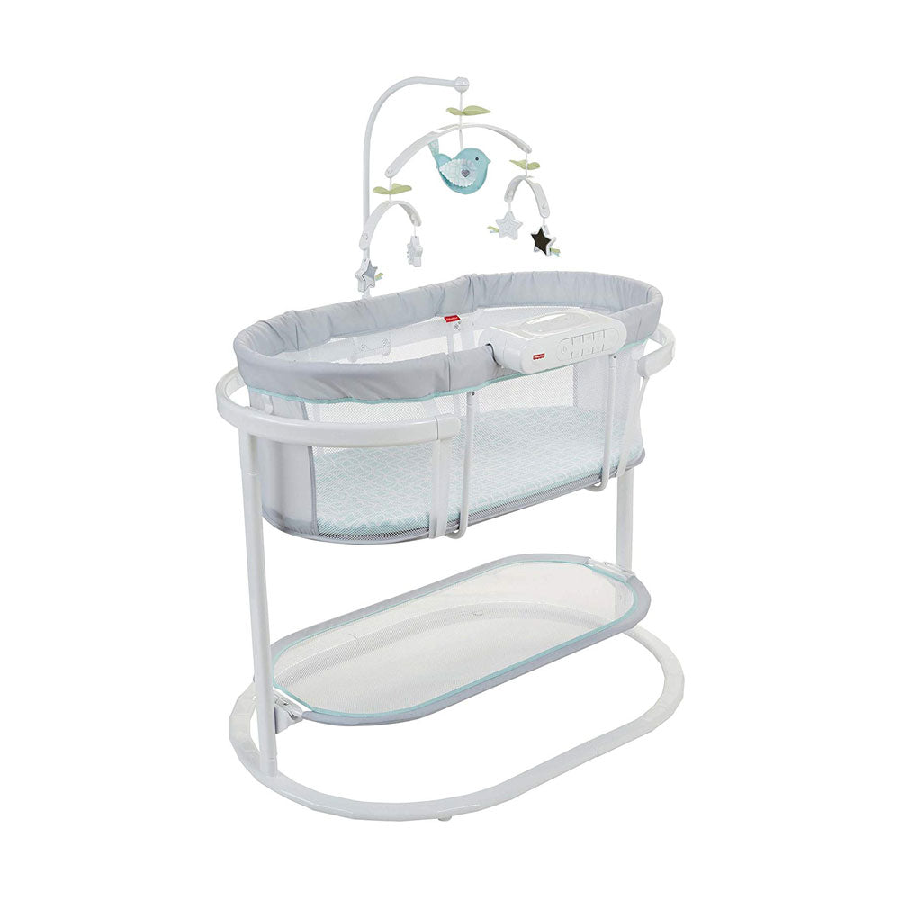 Fisher-Price DPV71 Soothing Motions Swaying Baby Bassinet with Lights and Sounds