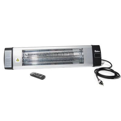 Dr. Infrared 1500W Infrared Indoor Outdoor Wall/Ceiling Heater, Silver(Open Box) - VMInnovations