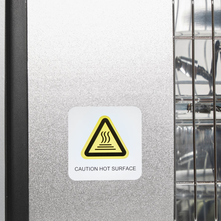 Dr. Infrared 1500W Infrared Indoor Outdoor Wall/Ceiling Heater, Silver(Open Box) - VMInnovations