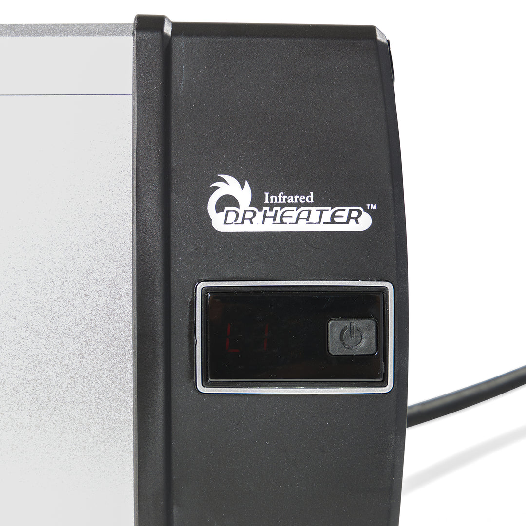 Dr. Infrared 1500W Infrared Indoor Outdoor Wall Ceiling Heater, Silver (2 Pack) - VMInnovations