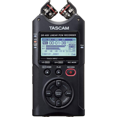 Tascam 4-Track Digital Audio Recorder + Memory Card + Home & Studio Headphones - VMInnovations