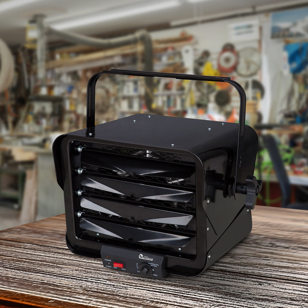 Dr. Heater 240V Hardwired Garage Commercial Heater, 3000W/6000W, Black (Used) - VMInnovations