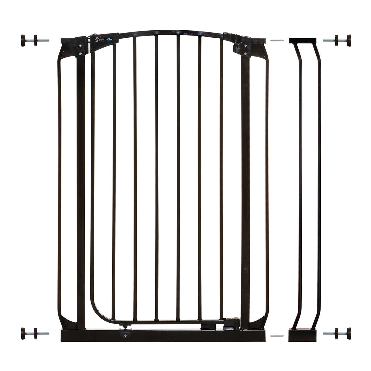 Dreambaby L796B Chelsea 28 to 35.5 Inch Auto-Close Baby Pet Safety Gate, Black - VMInnovations