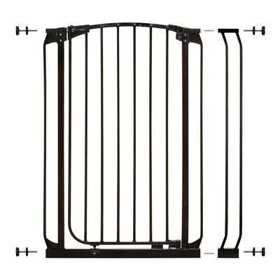 Dreambaby L796B Chelsea 28 to 35.5 Inch Auto-Close Baby Pet Safety Gate, Black - VMInnovations